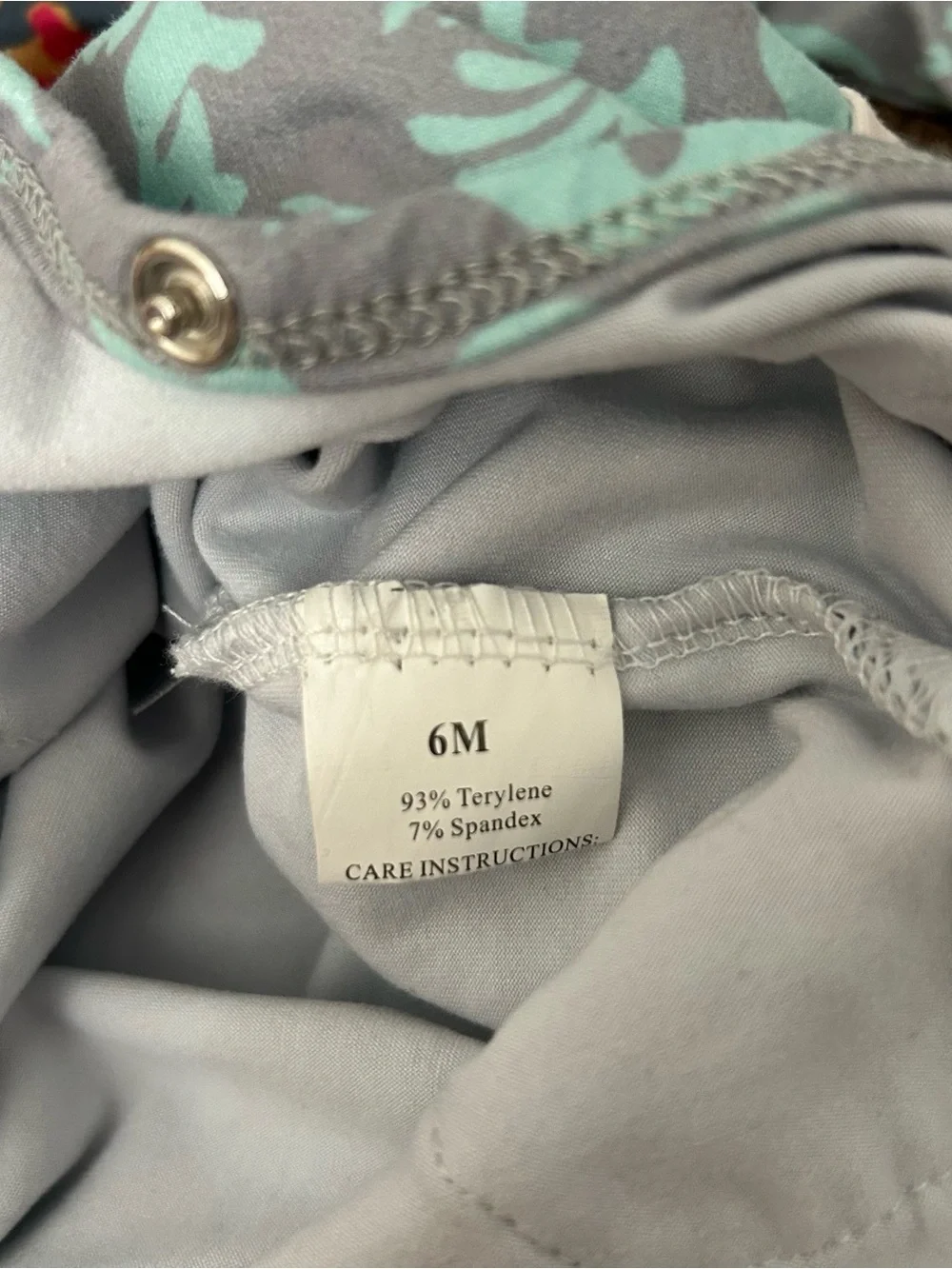 NWOT Paisley Blue and Gray Romper Patterned Infant 6month